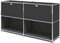 Metal Sideboard with 2 Flap Doors, DIY Modern Home Furnishing, Foyer by SIMPLINK