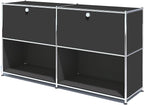 Metal Sideboard with 2 Flap Doors, DIY Modern Home Furnishing, Foyer by SIMPLINK