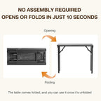 TEMI Small Computer Desk Folding Table - Image 4