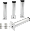 Set of 4 Aluminum Alloy Furniture Legs 7 Inch Height, 1.5 Inch Diameter by Kyuionty