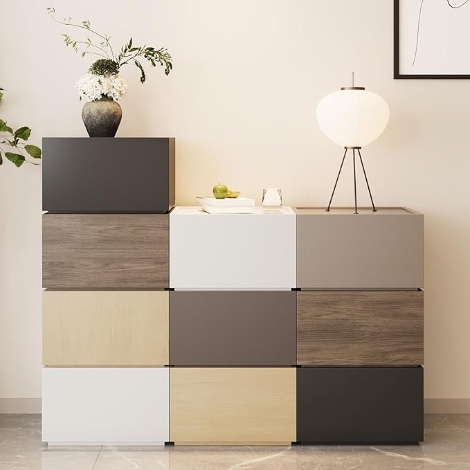 Svimi Modular Stackable Drawers, Modern Nightstand Modular Storage Bins by Svimi