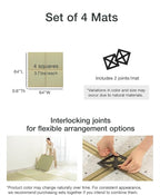 FULI Japanese Square Tatami Rug, Lightweight Igusa Mat, Made in Japan - Image 6