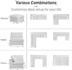 Cloud Modular Sectional Sofa Couch, U Shaped Couch 5 Seater - Image 7