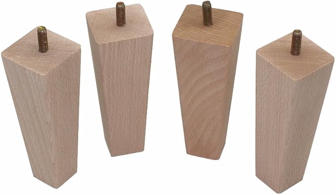 WEICHUAN Tapered Solid Beech Wood Furniture Legs - Image 3