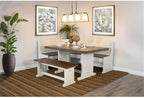 Pemberly Row Dining Set Wood, Rectangular in Off White - Image 2