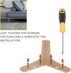 AODIOU Furniture Legs Modern Feet: Gold Metal Furniture Legs 4 Inch DIY - Image 2