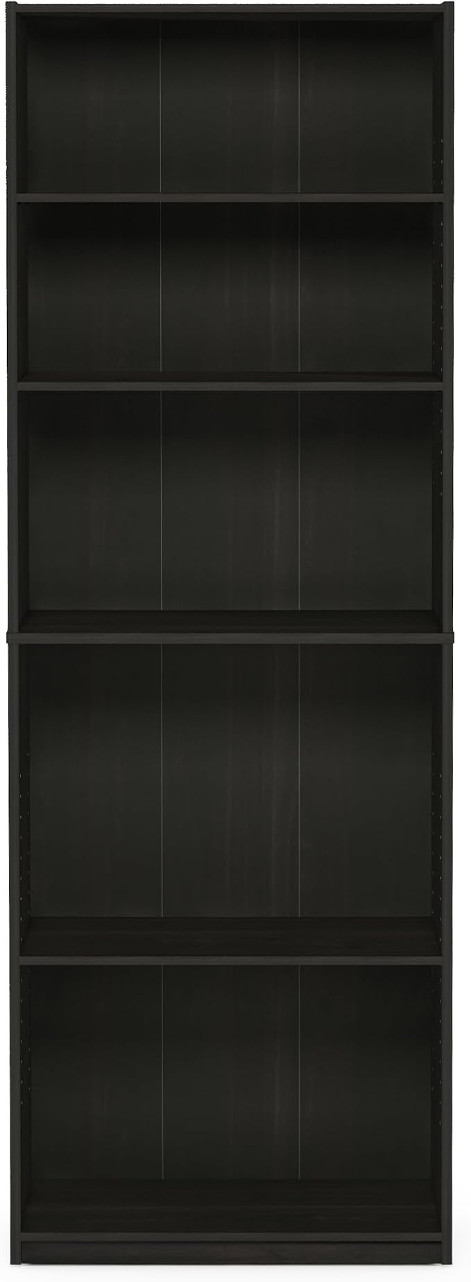 Furinno Jaya Book Shelf, 5-Tier Bookshelf, Tall Standing Bookcase - Image 8