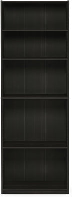 Furinno Jaya Book Shelf, 5-Tier Bookshelf, Tall Standing Bookcase - Image 8