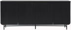 Walker Edison Reema Fluted 4-Door Kitchen Sideboard Buffet Console, 69 Inch - Image 6