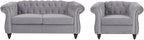 RARZOE 2 Pieces Living Room Furniture - Image 4