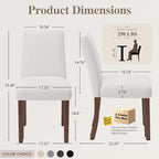 Dining Chairs Set of 4, Modern Dining Room Chairs - Image 2