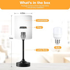 Fenmzee Touch Nightstand Bedroom Lamp - Image 4