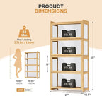 Magshion Display Cabinet with Acrylic Doors, 4-Tier Curio Cabinet - Image 2