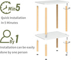 Apicizon 2 Tier End Table, Small Side Table - Image 5