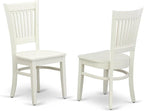 East West Furniture ANVA3-LWH-W 3 Piece Dining Room Furniture Set Contains a - Image 4