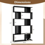 Giantex 5-Tier Bookshelf, 10-Cube Geometric Book Case - Image 3