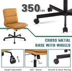LUCKWIND Armless Office Desk Chair - Image 6