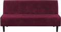 H.VERSAILTEX Real Velvet Futon Cover Armless Sofa Covers Sofa Bed Covers by HVERSAILTEX