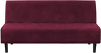 H.VERSAILTEX Real Velvet Futon Cover Armless Sofa Covers Sofa Bed Covers by HVERSAILTEX