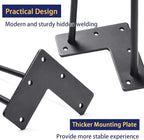 SMARTSTANDARD Hairpin Table Legs 32 Inch, 3/8" Solid Metal Legs - Image 6