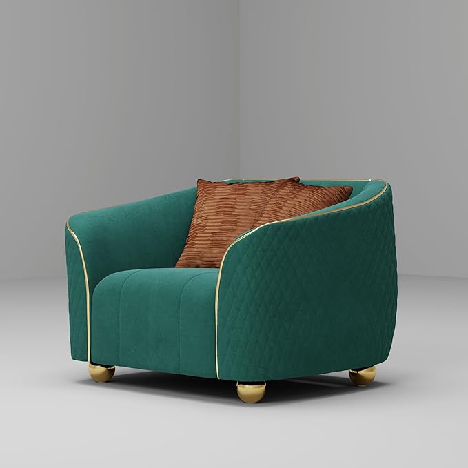 1-Piece Luxury Velvet Sofa Set for Living Room, Elegant Design Couch Set by yunqishiHOME