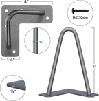 SMARTSTANDARD 6 Inch Heavy Duty Hairpin Furniture Legs, Metal Home DIY Projects - Image 2