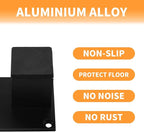 4Pcs 4Inch Metal Furniture Legs, Square Metal Cabinet Support Foot - Image 3