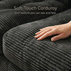 96" L Shaped Modular Sectional Sofa, Boneless Cloud Couch - Image 5