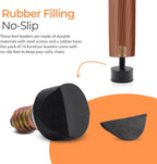 5/16 Rubber Adjustable Furniture Leveler，16 Pack Leveling Feet Screws in - Image 4