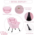 Tiita Lazy Chair with Ottoman, Comfy Leisure Sofa Armchair with Ottoman - Image 2