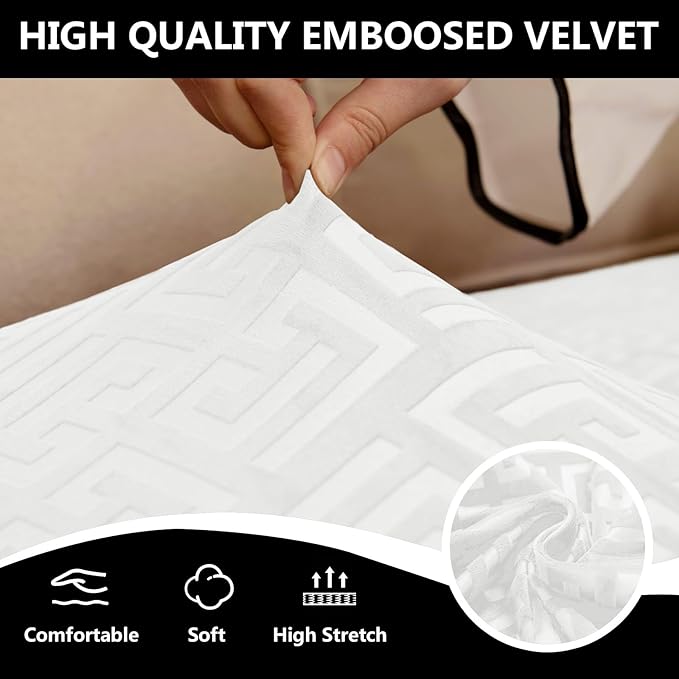UNBBRRL 10 Pieces Stretch Sofa Cushion Covers - Image 5
