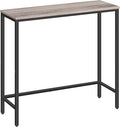 HOOBRO Narrow Console Table, 29.5" Small Entryway Table, Thin Sofa Table by HOOBRO