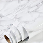 practicalWs Peel and Stick Marble Wallpaper 15.7'' x 472.4'' Marble Contact by practicalWs