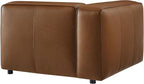 Modway Auren Vegan Leather Left Modular Armchair in Coffee - Image 7