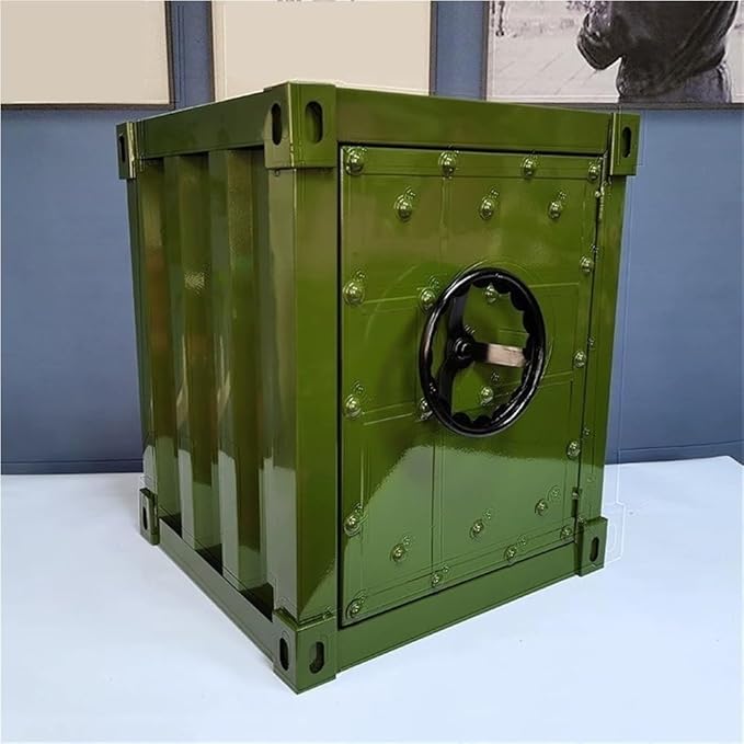 Industrial Style Storage Cabinet, Retro Iron Bedside Table, Creative Design End by TPTBON