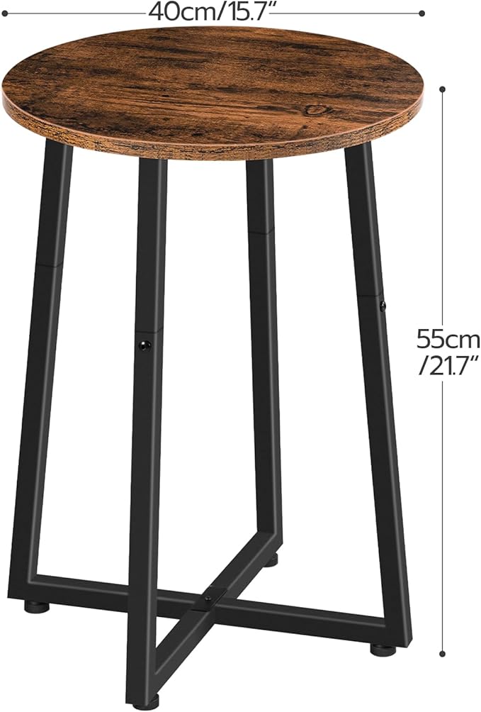 HOOBRO Side Tables Set of 2, Round End Accent Tables - Image 3