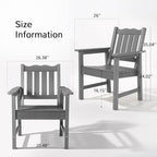 Stoog All-Weather Outdoor & Garden Chair, Patio Dining Chairs - Image 3