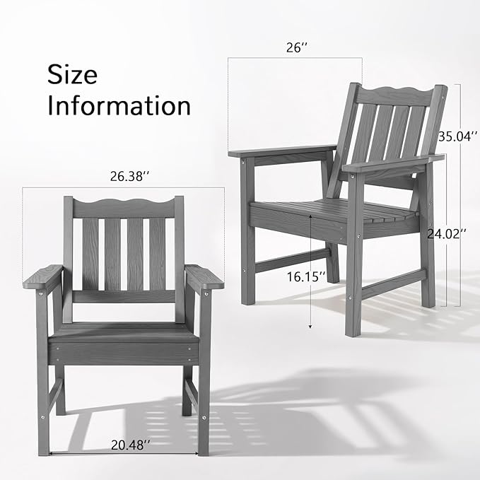 Stoog All-Weather Outdoor & Garden Chair, Patio Dining Chairs - Image 3