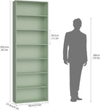 FACBOTALL 82" Tall Bookshelf, 7-Tier Open Shelves Bookcase, Freestanding - Image 3