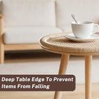 Small Rattan Side Table, Round Side Table - Image 5