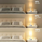 Fenmzee Matte White Bedside Table Lamp - Image 5