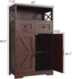 Befrases Set of 2 Dark Brown Storage Cabinet - Image 3