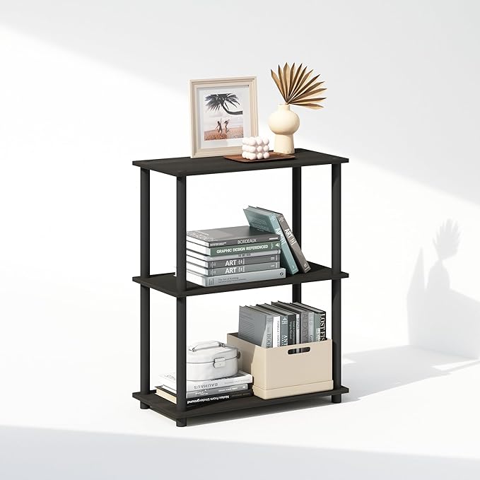 Furinno Turn-N-Tube Book Shelf, 3-Tier Bookshelf, Bookcase - Image 4