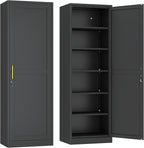 Ckzbx Metal Locker Tall Narrow Storage Cabinet, Gym Home Office, Entryway and by Ckzbx