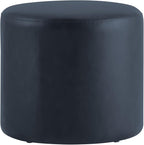 Studio Living® 19” Wentworth Ottoman Round Faux Leather Bench, Stationary - Image 7