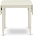 East West Furniture NDVA3-LWH-C 3 Piece Kitchen Table & Chairs Set Contains a - Image 7