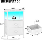 Furologee Nightstands Set of 2, End Tables Set of 2 - Image 3
