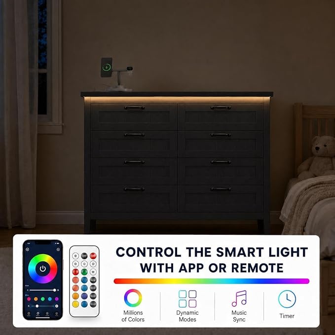 GarveeLife 8 Drawer Chest Dresser - Image 6