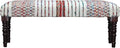 LR Home Multicolor Handmade Upholstered Bench by LRHome