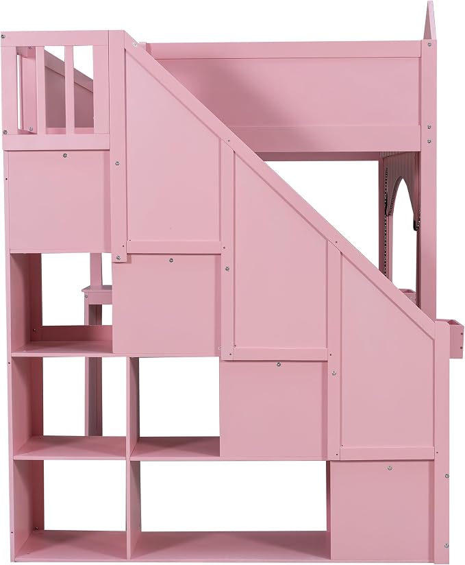 Princess-Themed Castle Loft Bed - Image 8